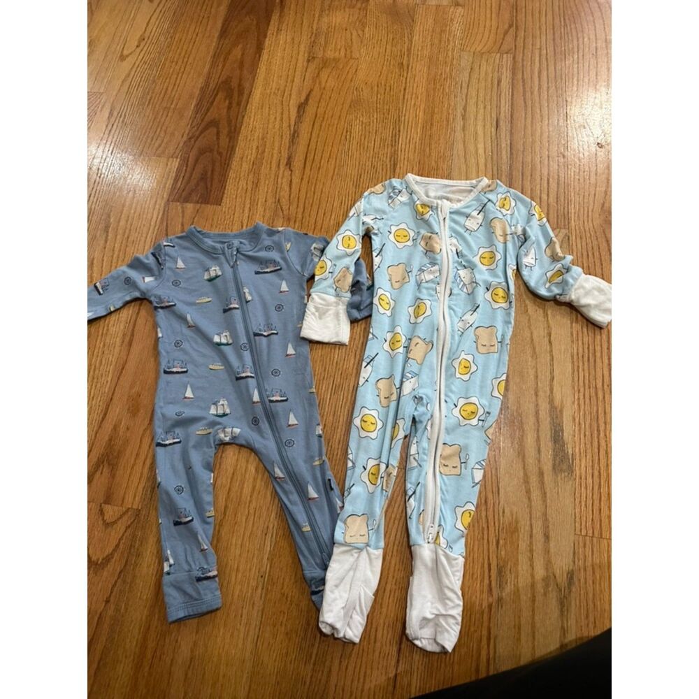 Lot of Little Sleepies and Kyte Baby 3-6M Sleepers Pajamas
